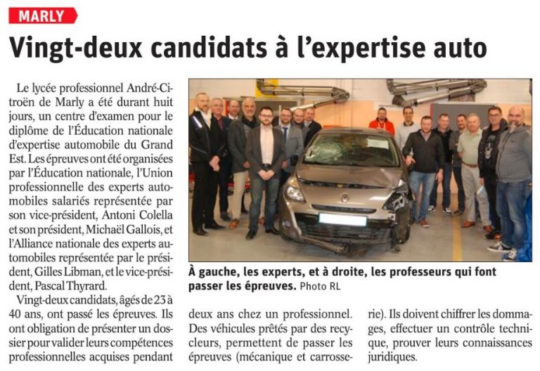 Dipôme des experts en automobile